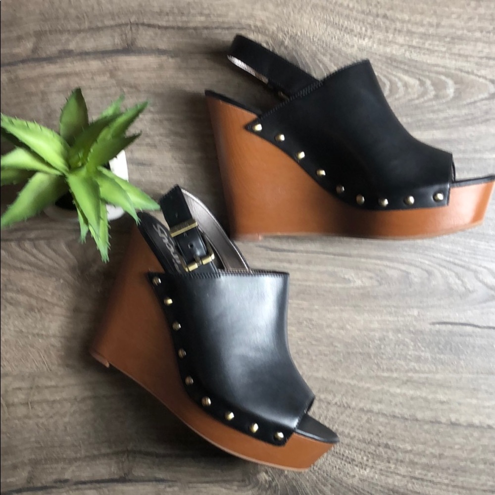 Circus by Edelman Clara Wedge Studded Sandal New